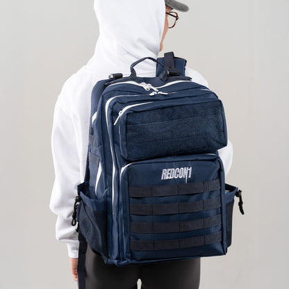 Tactical Pro BACKPACK 45L (Navy w/ White)